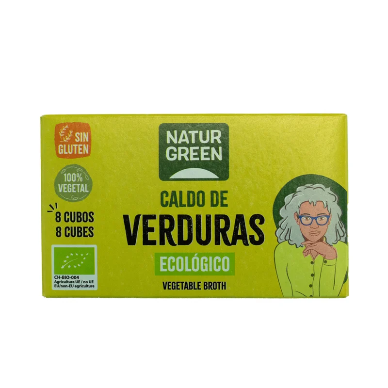 CALDO DE VERDURAS 8CUBOS NATURGREEN