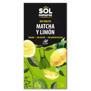 TABLETA CHOCOLATE MATCHA Y LIMON 70GR